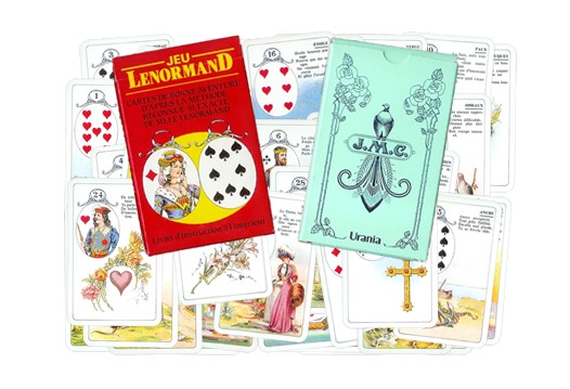 A typical draw with Miss Lenormand's game
